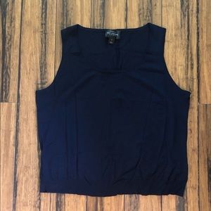 St.John navy blue tank top size XL